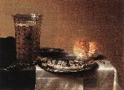 CLAESZ, Pieter Still-life with Herring fg Spain oil painting reproduction
